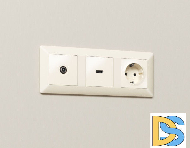 Комплект механизма розетки HDMI 2.0 40V/500mA 2.0GHz 5-18Gbit/s Ambrella Volt Alfa MA334010