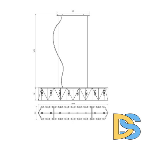 Подвесной светильник Lucia Tucci Moon 4670.9 Black