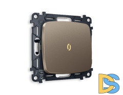 Комплект механизма 1-кл выключателя с подсветкой Ambrella Volt Omega MO632010