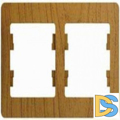Рамка 2-ая (двойная), Дерево Дуб, серия Glossa, Schneider Electric