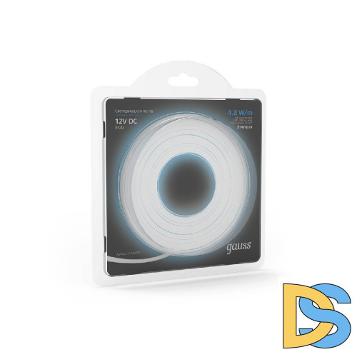 Светодиодная лента Gauss 4,8W/m 60LED/m 2835SMD холодный белый 5M 312000305