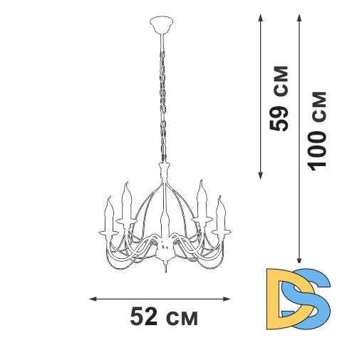 Подвесная люстра Vitaluce V1867-0/5