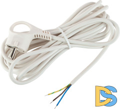 Шнур сетевой с вилкой Эра UX-3x0,75-5m -W Б0048694