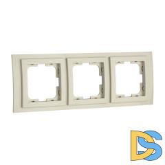 Рамка на 3 поста Mono Electric Larissa крем 103-171700-162