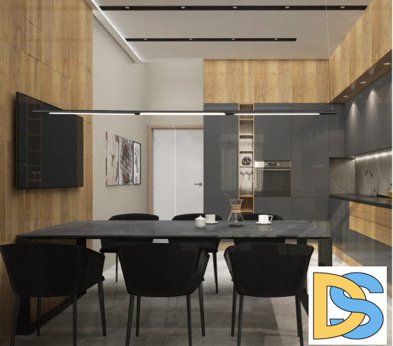 Подвесной светодиодный светильник Crystal Lux Largo SP33W L1770 Black