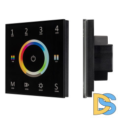 Панель Arlight Sens Smart-P67-Multi Black (230V, 4 зоны, 2.4G) 028322