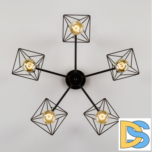 Потолочная люстра Eurosvet Trappola 70107/5 черный