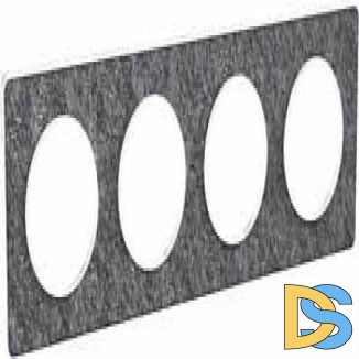 Рамка 4-ая (четверная), Черный фосфор, серия Odace, Schneider Electric