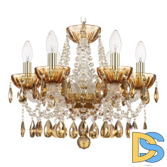 Подвесная люстра Bohemia Ivele Crystal 5413/6/141 G Amber/M-1H K777