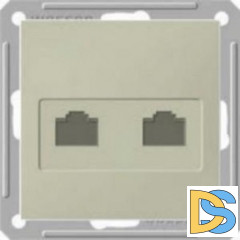 Розетка компьютерная 2-ая кат.5е, RJ-45 (интернет), Шампань, серия Wessen 59, Schneider Electric