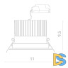 Встраиваемый светодиодный светильник Arte Lamp Apertura A3310PL-1WH