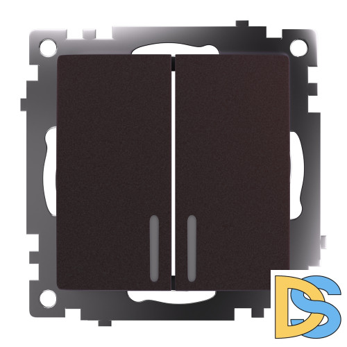 Выключатель 2-клавишный Stekker Катрин GLS10-7102-04 49021