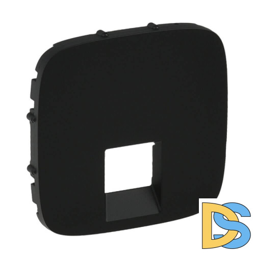 Лицевая панель Legrand Valena Allure розетки телефонной RJ-11/Ethernet RJ-45 антрацит 755418
