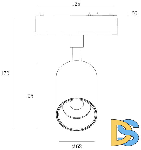 Трековый светильник SWG PRO SL-SLIM-SPWH-20-CCT 022091