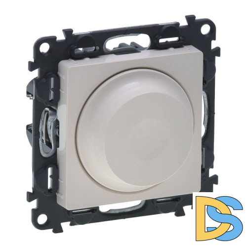 Светорегулятор Legrand Valena Life поворотный без нейтрали слоновая кость 752560