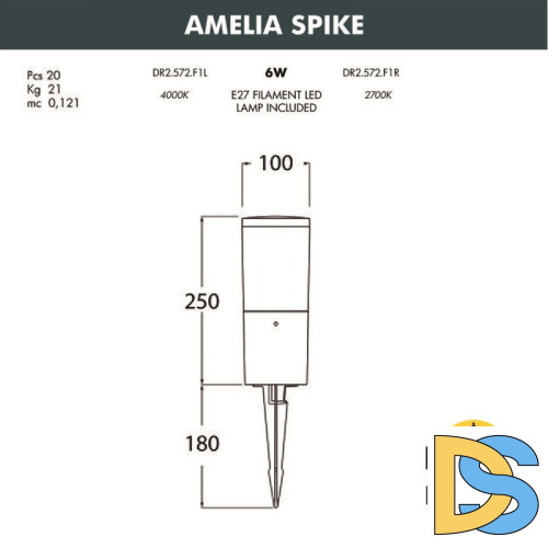 Грунтовый светильник Fumagalli DR2.572.000.WYF1R