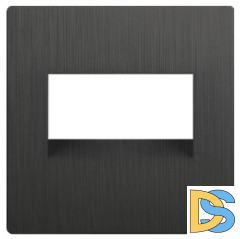 W1191104/ Накладка для двойной розетки Еthernet RJ-45 (графит рифленый)