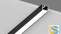 Подвесной/накладной алюминиевый профиль Designled LS.3535-B-R 00-00019906