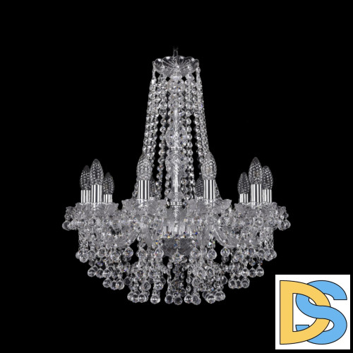 Подвесная люстра Bohemia Ivele Crystal 1409/10/195/h-63 Ni