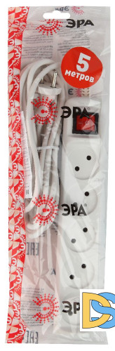 Удлинитель электрический Эра U-5s-5m-2x1 Б0044057