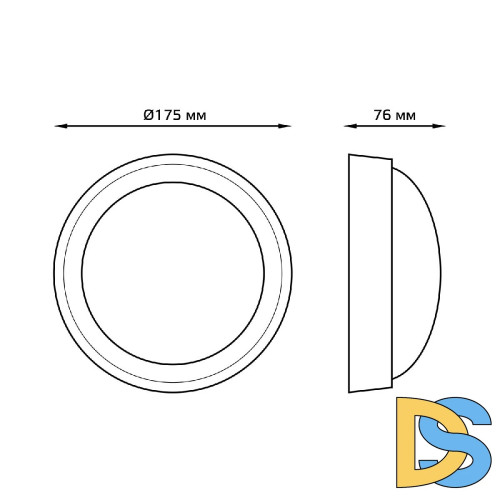Уличный светодиодный светильник Gauss 141411212