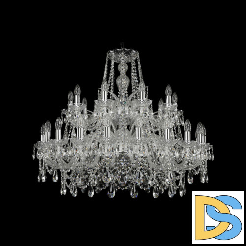 Подвесная люстра Bohemia Ivele Crystal 1411/20+10/360/2d Ni
