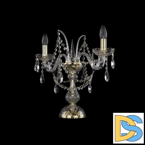 Настольная лампа Bohemia Ivele Crystal 1411L/2/141-39 G