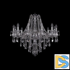 Подвесная люстра Bohemia Ivele Crystal 1415/12/300 Ni Leafs