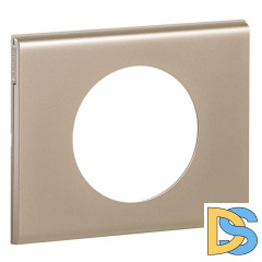 Рамка 1-постовая Legrand Celiane никель велюр 069111