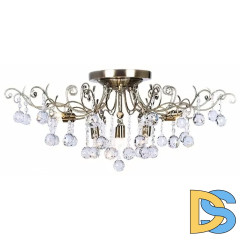 Потолочная люстра Eurosvet 10042/12 античная бронза/прозрачный хрусталь
