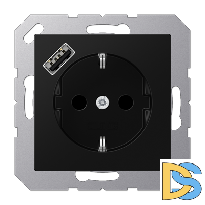 Розетка 2K+З Jung A1520-18ASWM