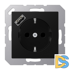 Розетка 2K+З Jung A1520-18ASWM