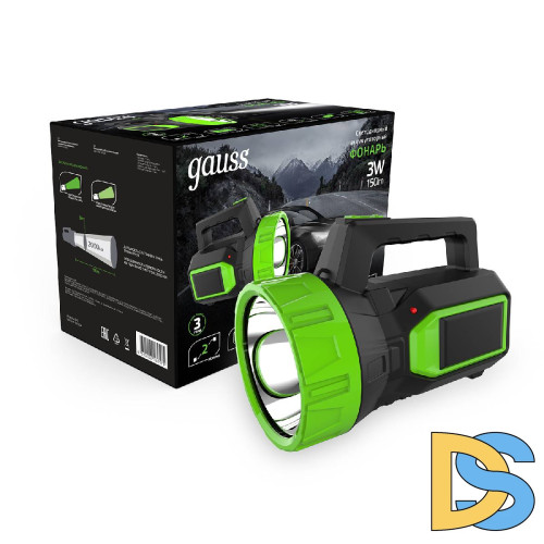 Прожекторный светодиодный фонарь Gauss аккумуляторный 149х111 150 лм GF604
