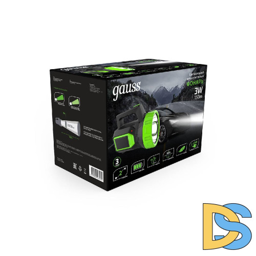 Прожекторный светодиодный фонарь Gauss аккумуляторный 149х111 150 лм GF604