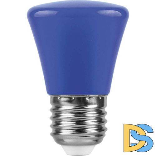 Лампа светодиодная Feron E27 1W синий Грибок Матовая LB-372 25913