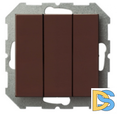 Выключатель Epsilon 3кл. коричневый