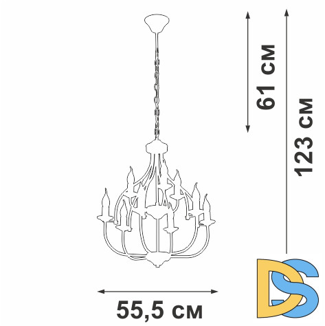 Подвесная люстра Vitaluce V1863-8/9