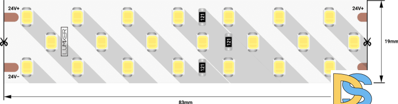 Светодиодная лента DesignLed DSG2252-24-NW-33 000530