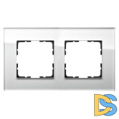 Рамка Jasmart G-Glass 2-постовая G1002GW