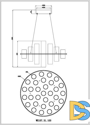 Подвесная люстра Wertmark Paula WE157.31.103