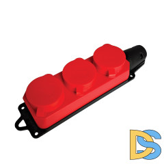 Розетка переносная 3-местная c/з Stekker Одри RST16-23-44-3 49401