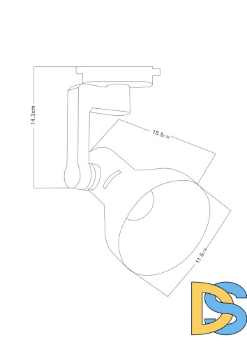 Трековый светильник Arte Lamp Nido A5106PL-1WH
