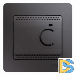 Терморегулятор для теплого пола, Графит(в сборе), серия Glossa, Schneider Electric