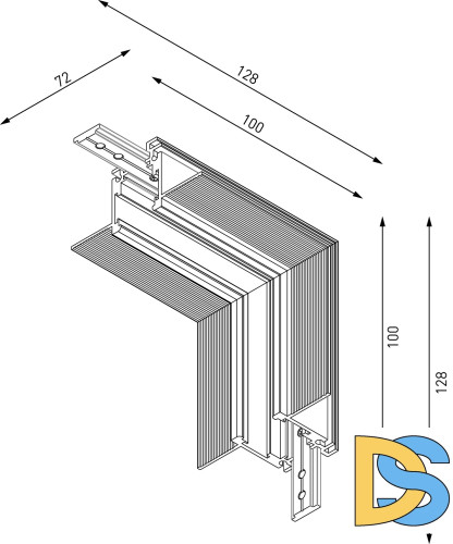 Коннектор угловой внутренний Lumker SY-LINK-INT-T2S-WH 013615