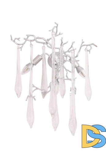 Настенный светильник Crystal Lux REINA AP3 SILVER PATINA