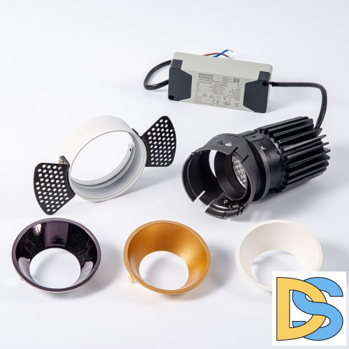 Встраиваемый светильник Fiberli MR1215 (круглая рамка) 12130102