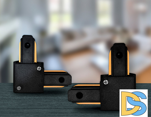 Коннектор угловой однофазный Ambrella Light Track System GL7071