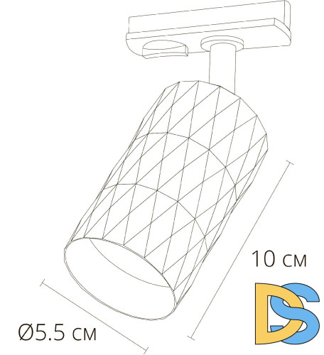 Трековый однофазный светильник Arte Lamp Fang A5560PL-1WH