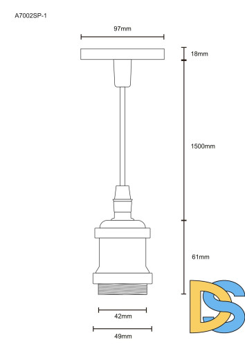 Подвесной светильник Arte Lamp Electra A7002SP-1BC