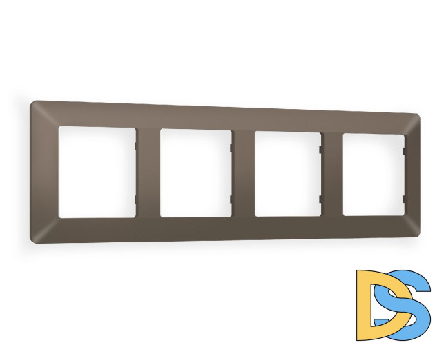 Рамка четырехместная Ambrella Volt Line AF110634